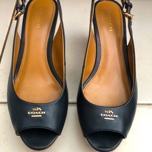 Coach Ferry Semi Matte Calf Midnight Navy